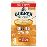Quaker - Oat So Simple Golden Syrup Porridge - 8 x 36g - Continental Food Store